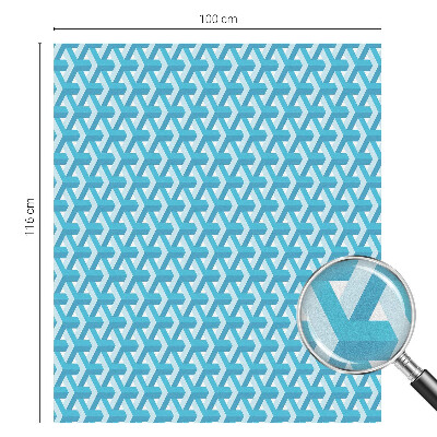 Patterned window film stained glass Geometric cubes