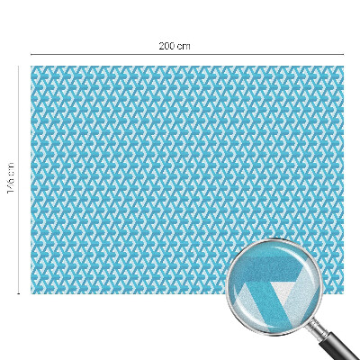 Patterned window film stained glass Geometric cubes