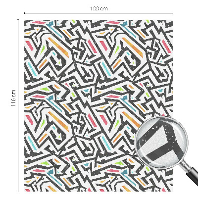 Decorative window film stained glass design Abstract geometry