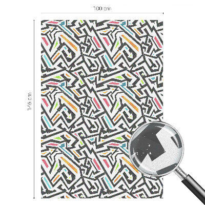 Decorative window film stained glass design Abstract geometry