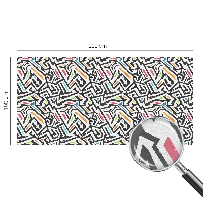 Decorative window film stained glass design Abstract geometry