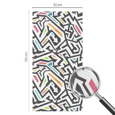 Decorative window film stained glass design Abstract geometry