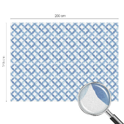 Frosted window film with stained glass pattern Geometric flowers