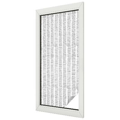 Frosted window film with stained glass pattern Minimalist lines