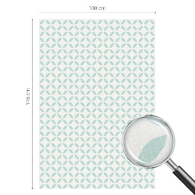 Privacy window film stained glass effect Abstract shapes