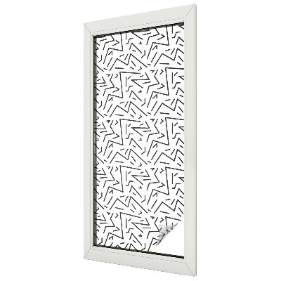 Decorative window film stained glass design Abstract zigzags
