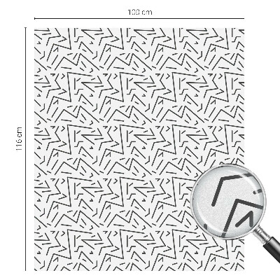 Decorative window film stained glass design Abstract zigzags