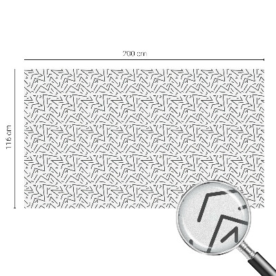 Decorative window film stained glass design Abstract zigzags