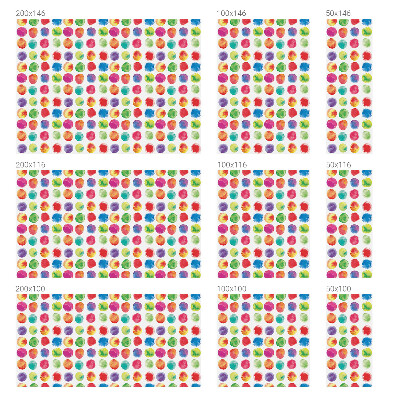 Frosted window film with stained glass pattern Colorful circles