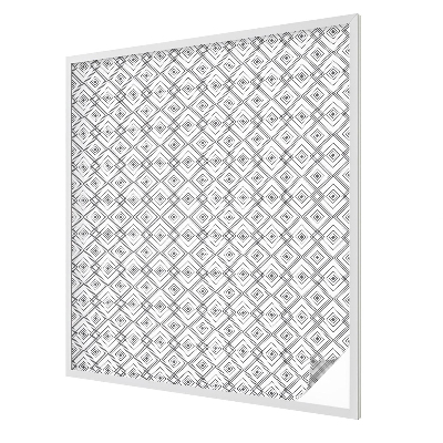 Patterned window film stained glass Rhombic harmony