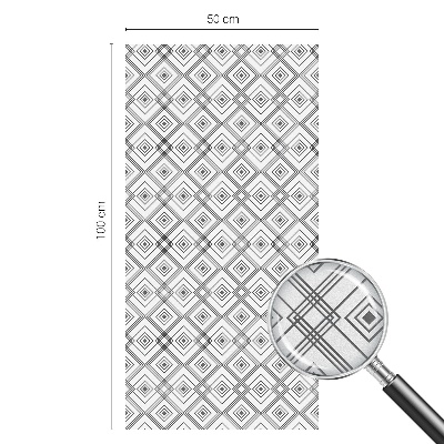 Patterned window film stained glass Rhombic harmony
