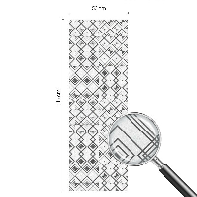 Patterned window film stained glass Rhombic harmony