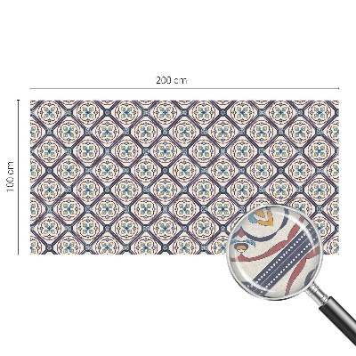 Privacy window film stained glass effect Tile pattern