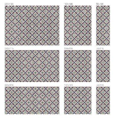 Privacy window film stained glass effect Tile pattern