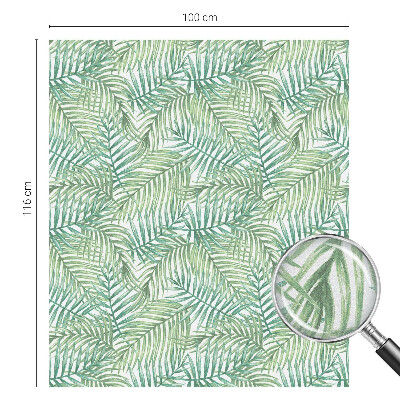 Decorative window film stained glass design Green fern