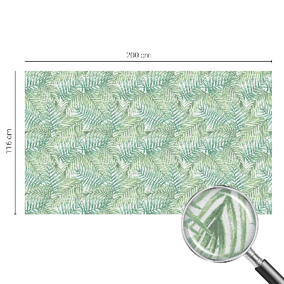 Decorative window film stained glass design Green fern