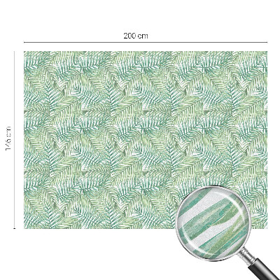 Decorative window film stained glass design Green fern