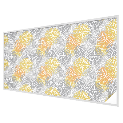 Frosted window film with stained glass pattern Colorful flowers