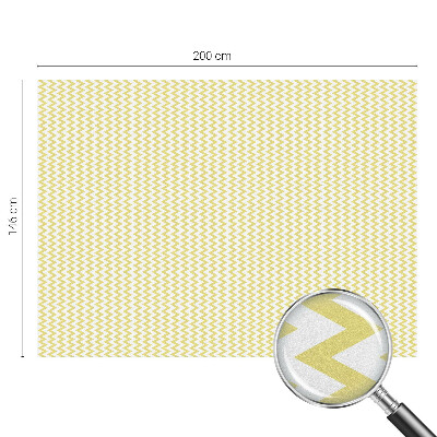 Coloured glass film for windows Yellow zigzags