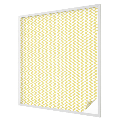 Coloured glass film for windows Yellow zigzags