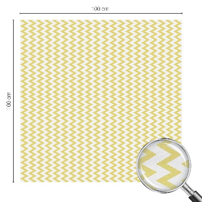Coloured glass film for windows Yellow zigzags