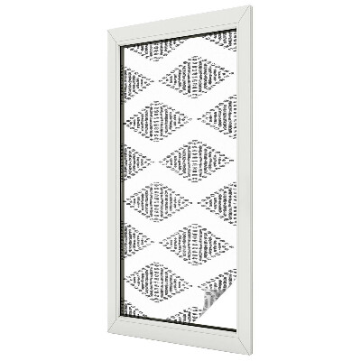 Patterned window film stained glass Geometric diamonds