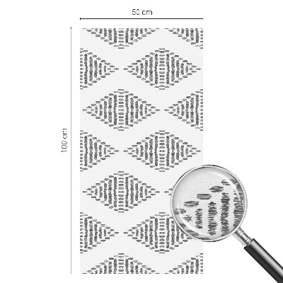 Patterned window film stained glass Geometric diamonds