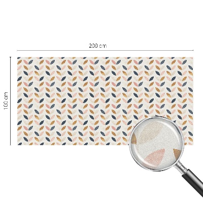 Privacy window film stained glass effect Leaves pattern