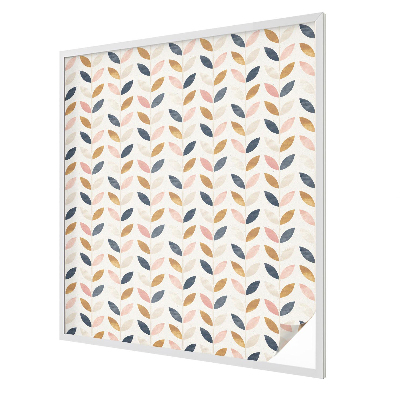 Privacy window film stained glass effect Leaves pattern