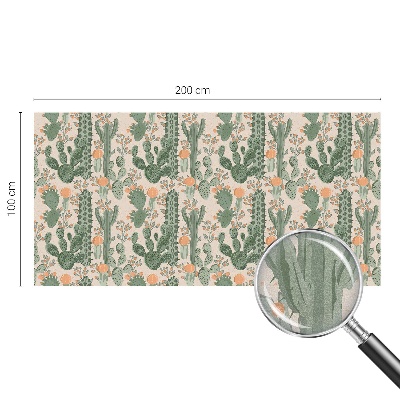 Patterned window film stained glass Green succulents