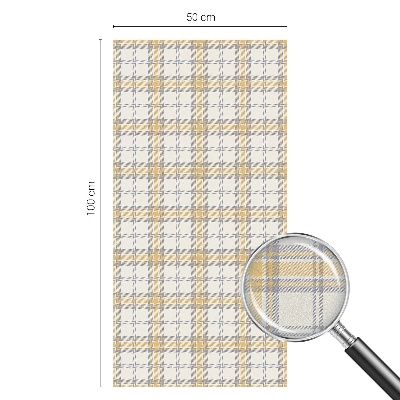 Frosted window film with stained glass pattern Geometric grid