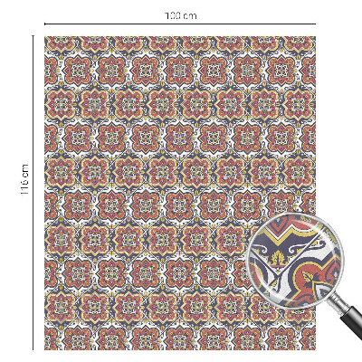 Decorative window film stained glass design Floral ornament