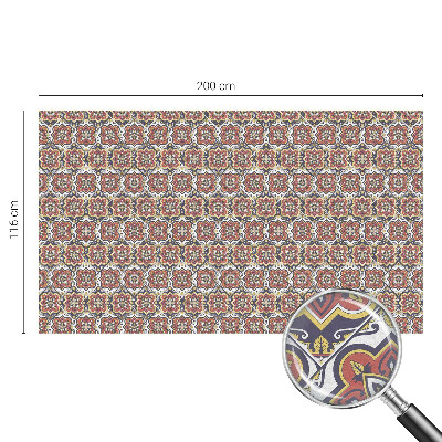 Decorative window film stained glass design Floral ornament