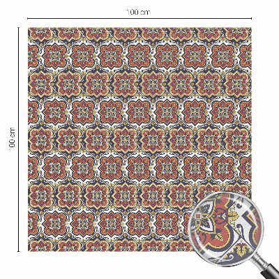 Decorative window film stained glass design Floral ornament