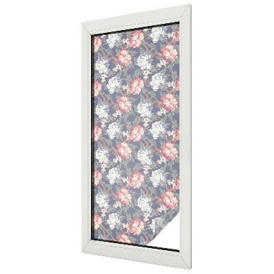Patterned window film stained glass Floral elegance
