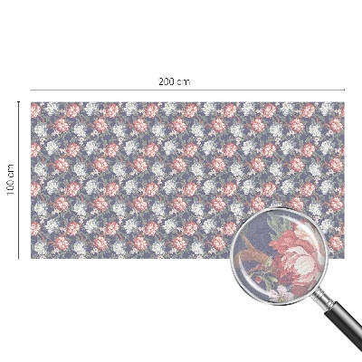 Patterned window film stained glass Floral elegance