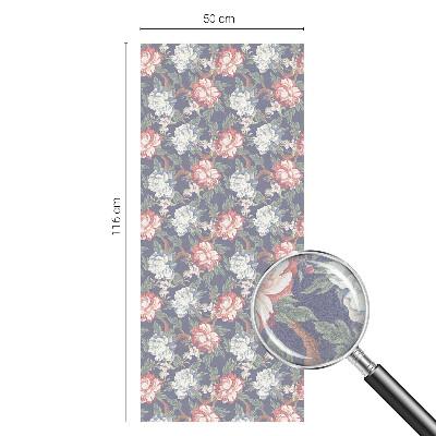Patterned window film stained glass Floral elegance