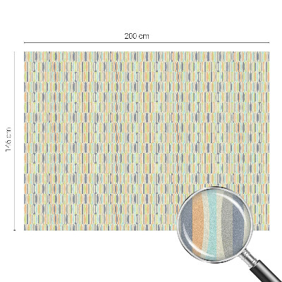 Frosted window film with stained glass pattern Oval patterns