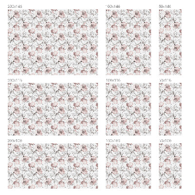 Coloured glass film for windows Rose leaves