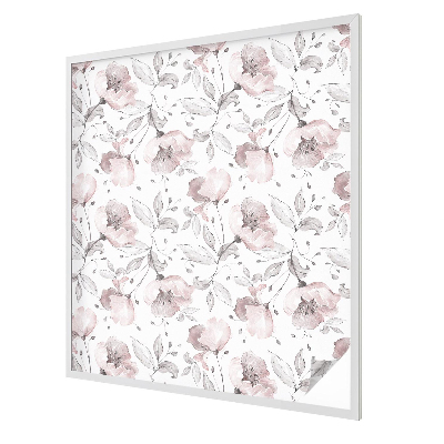 Coloured glass film for windows Rose leaves