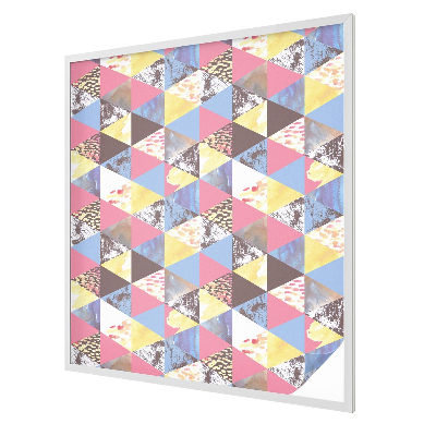 Patterned window film stained glass Colorful triangles