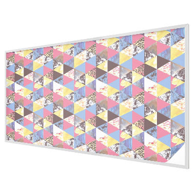 Patterned window film stained glass Colorful triangles