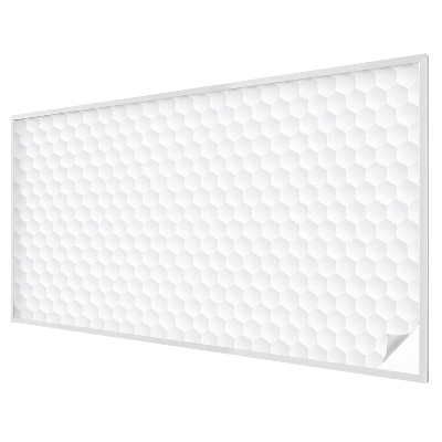 Frosted window film with stained glass pattern White mosaic