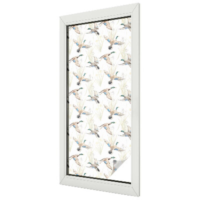 Decorative window film stained glass design Birds nature