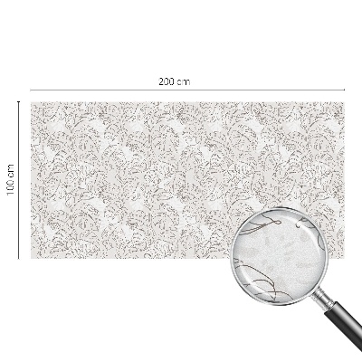 Coloured glass film for windows Plant ornament