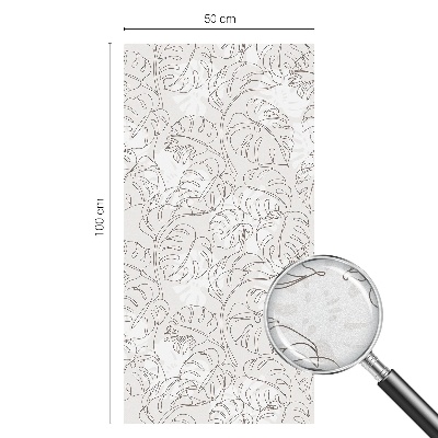 Coloured glass film for windows Plant ornament