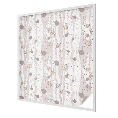 Patterned window film stained glass Elegant leaves