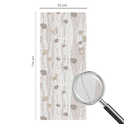 Patterned window film stained glass Elegant leaves