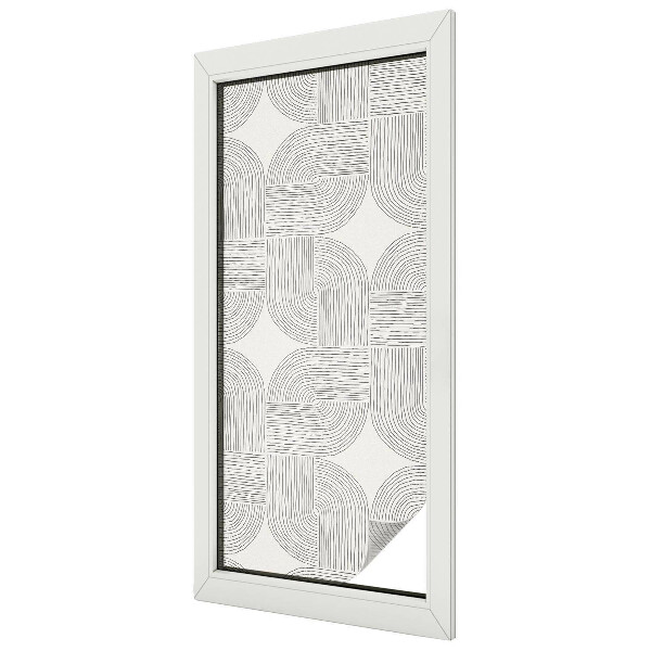 Patterned window film stained glass Peaceful Symmetry