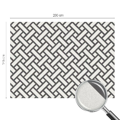 Decorative window film stained glass design Interlacing rectangles